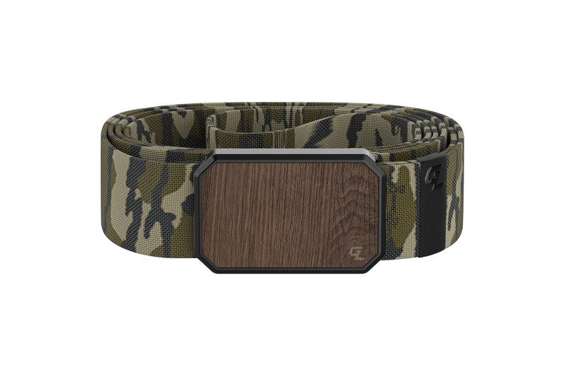 Groove Belt Walnut/Mossy Oak Bottomland  viewed front on