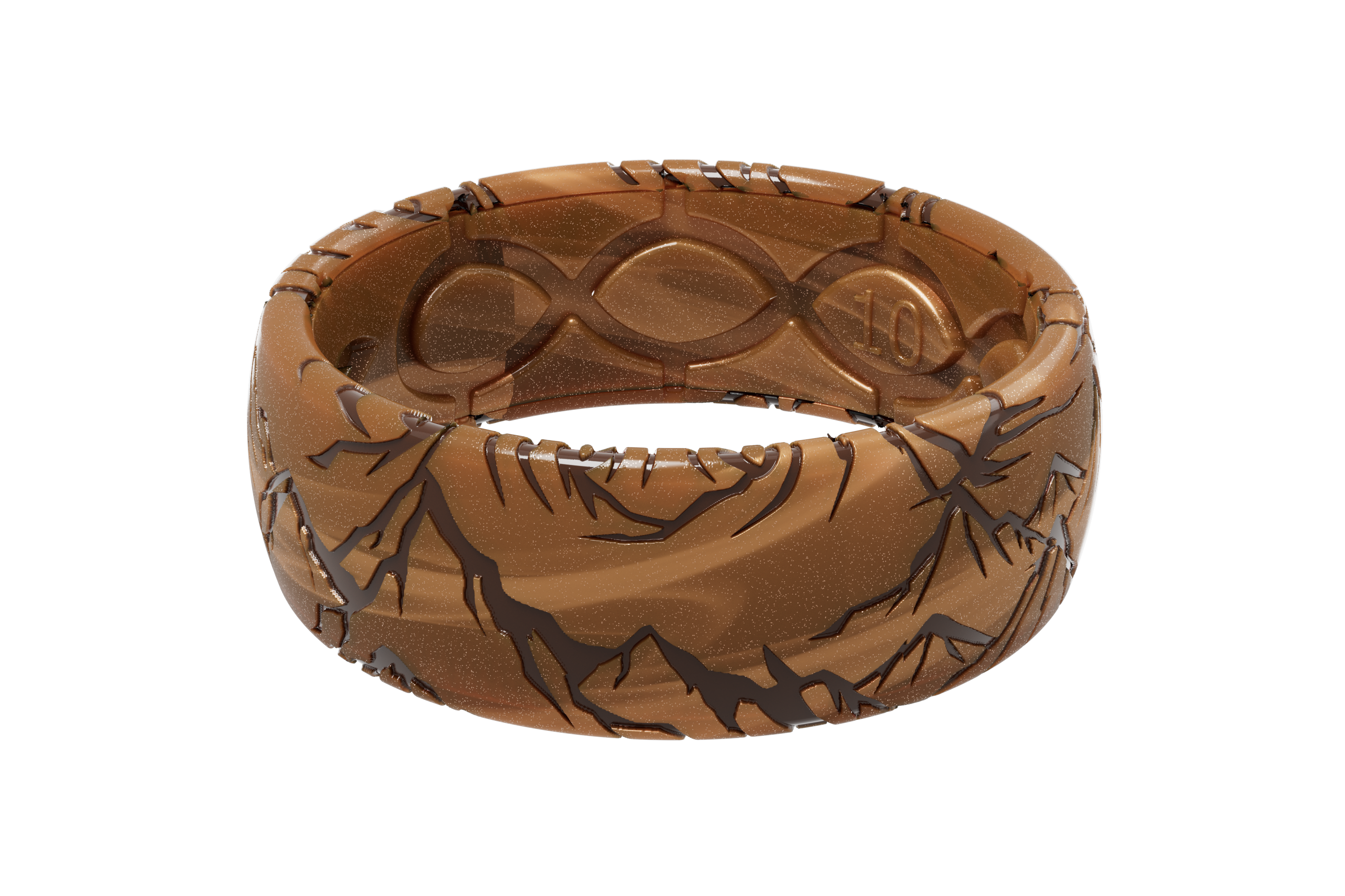 Groove Original 3D Etched Range Copper Ring Lifetime Warranty Groove Life