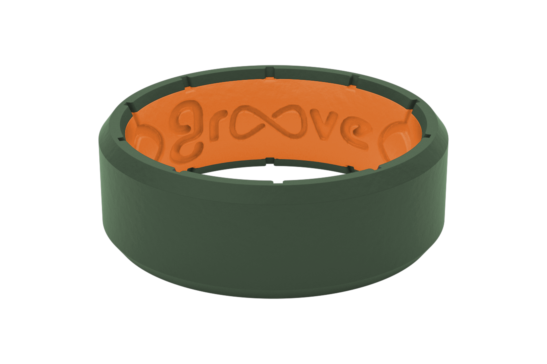 edge moss green ring front view PNG