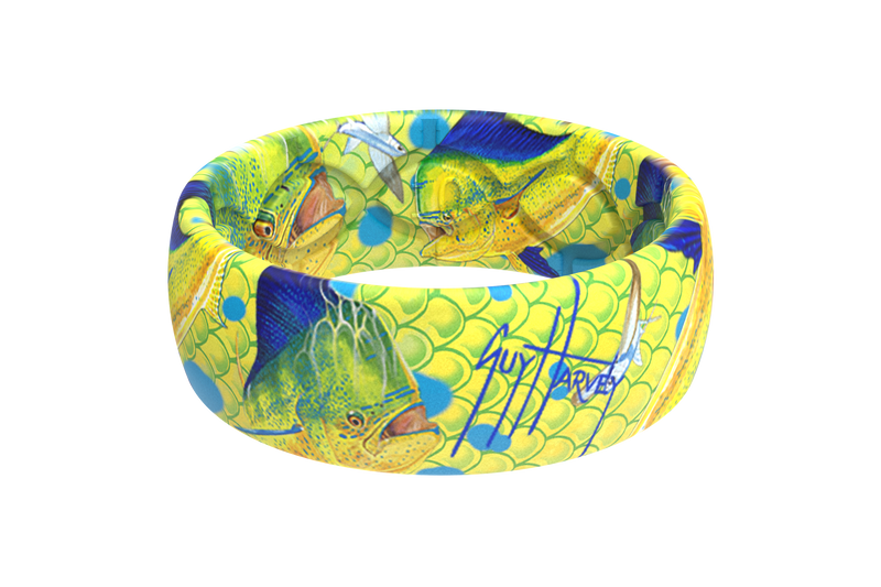 Guy Harvey Mahi Skin Groove Ring® view 1