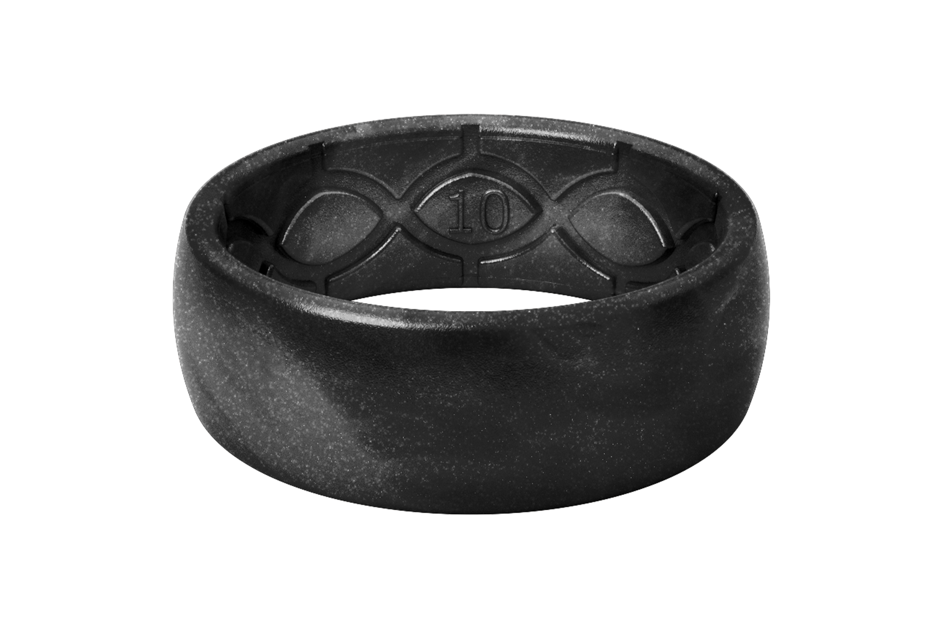 metallic black pearl ring view 1 PNG