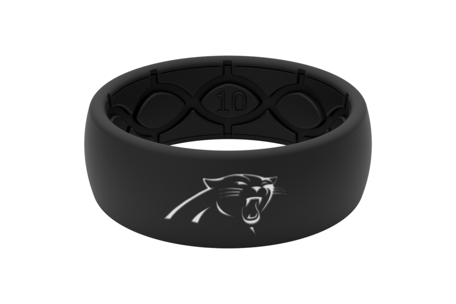 Carolina Panthers Silicone Wedding Ring, Lifetime Warranty