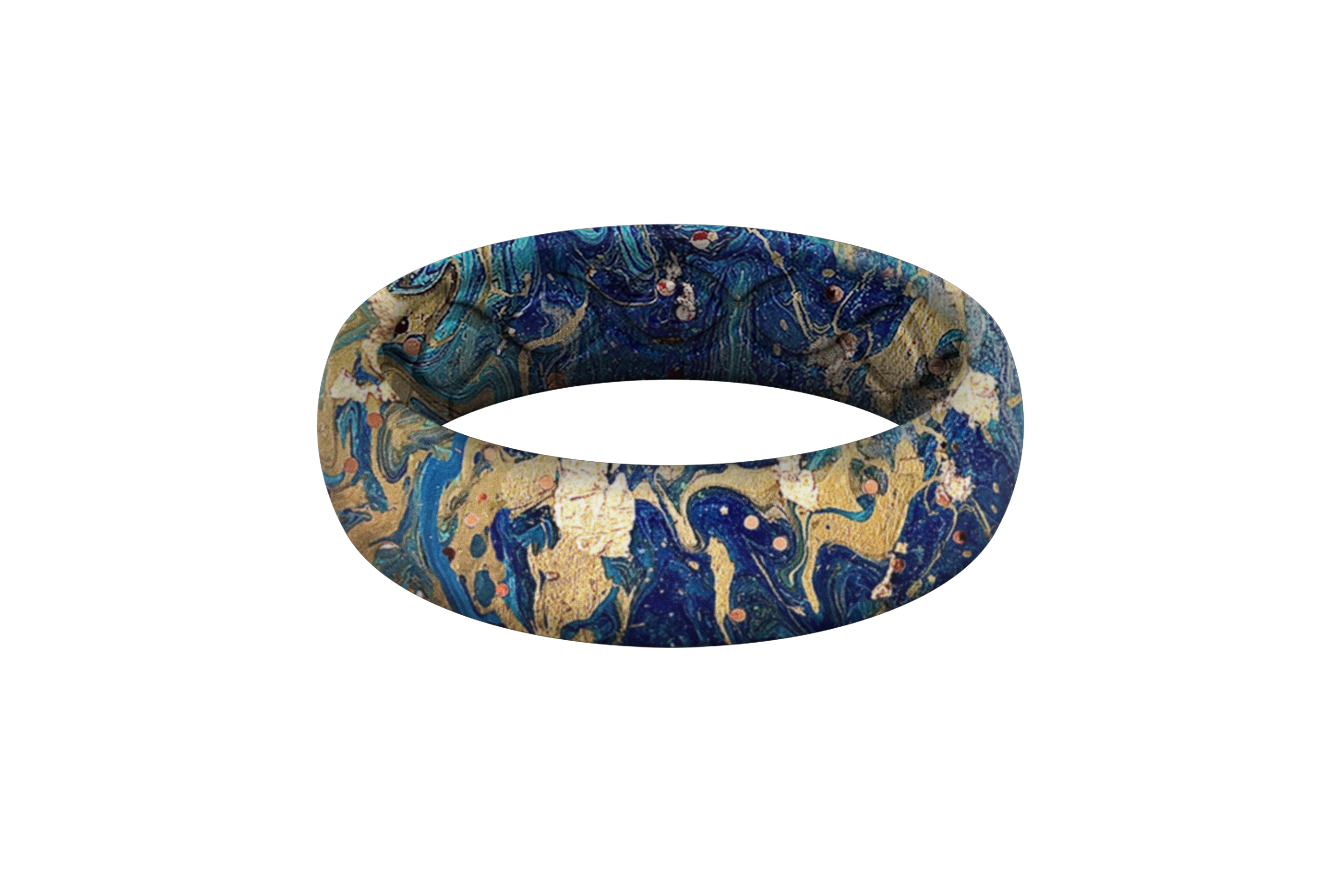 Blue Swirl - Thin  viewed front on