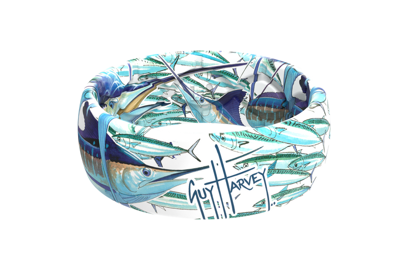 Guy Harvey Slammed Groove Ring® viewed from front 