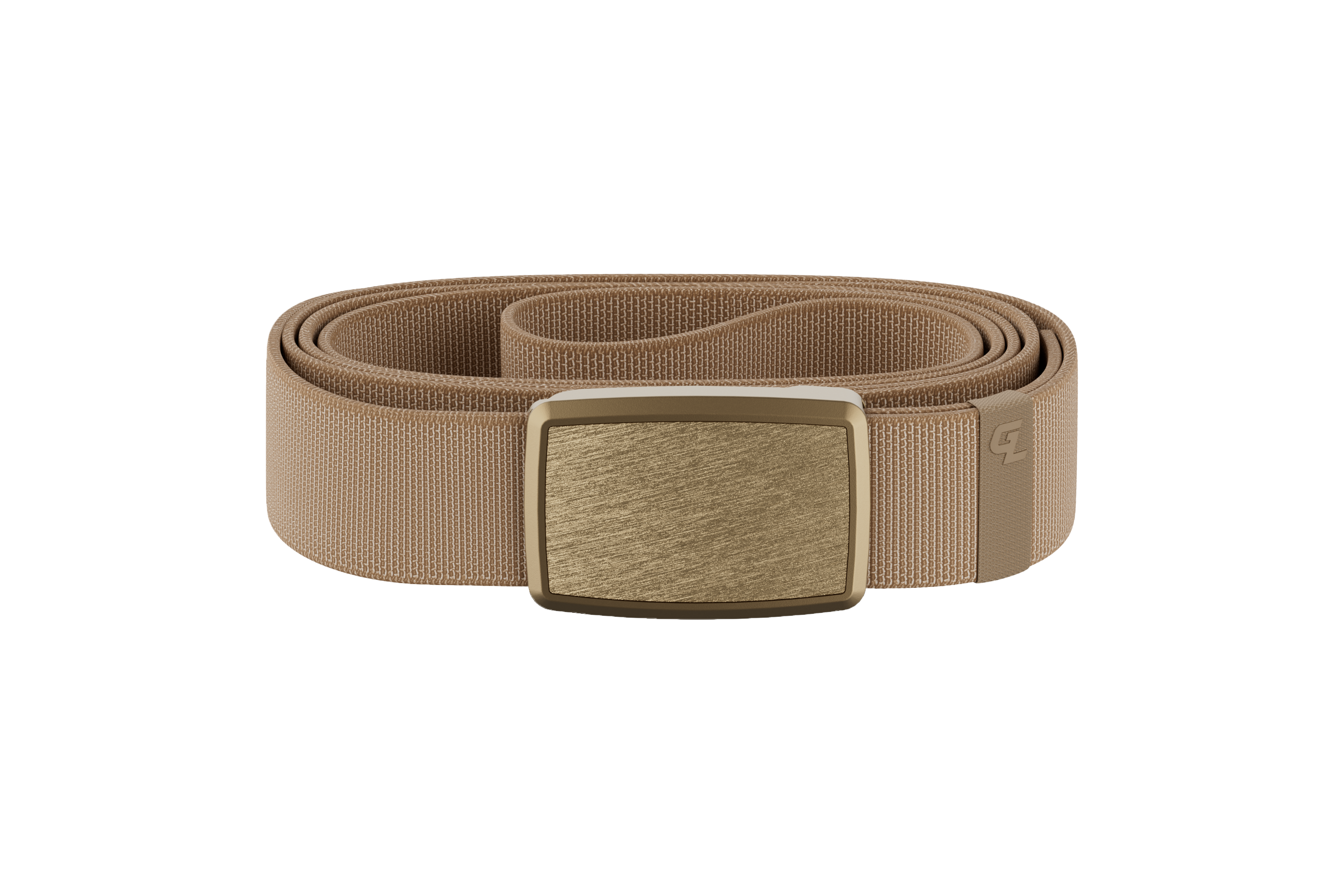 Groove Belt Low Profile - Taupe/Gold View 1
