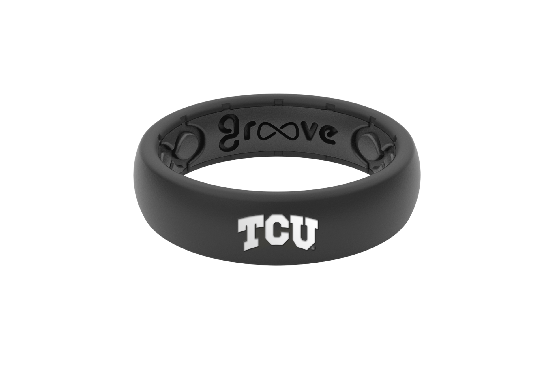Groove Life College Texas A M Black Thin Silicone Ring Size 6