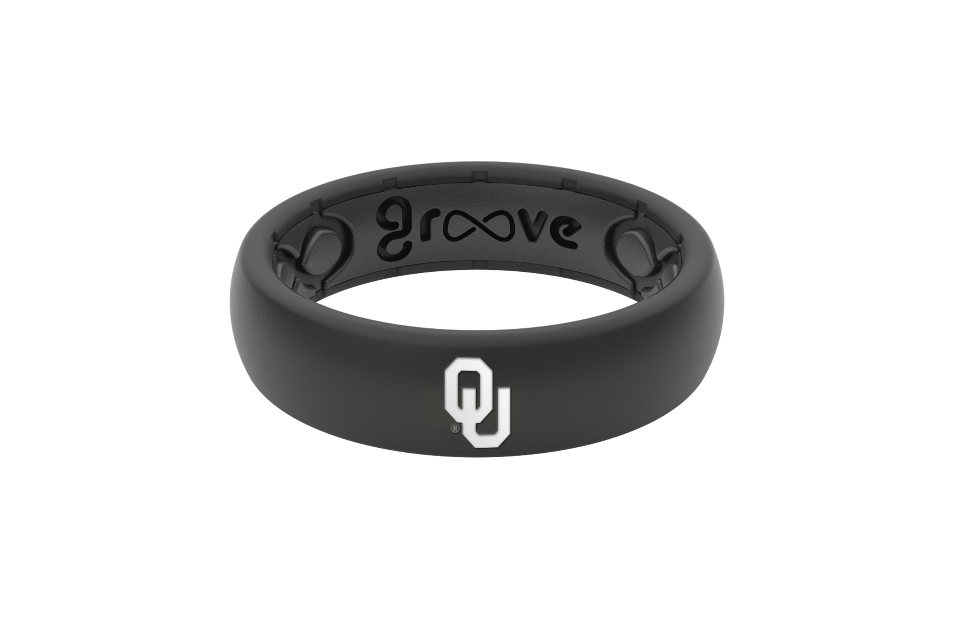 Thin College Oklahoma Black  viewed front on
