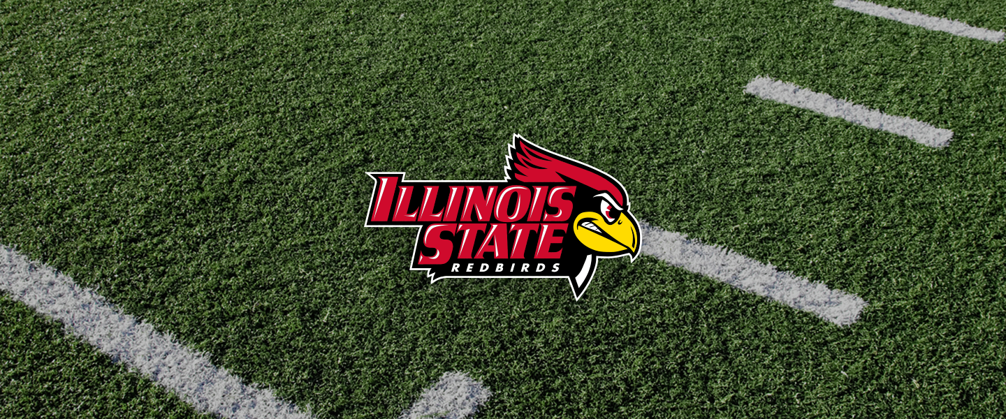 Illinois State logo on football field