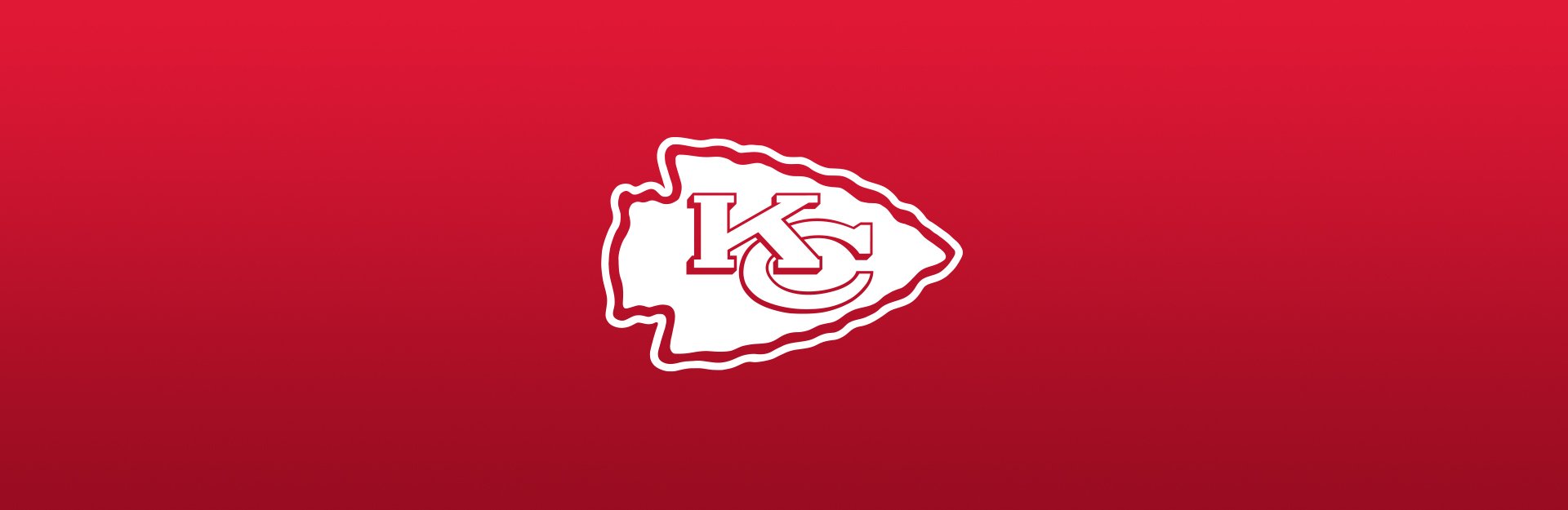 Kansas City Chiefs logo on red background