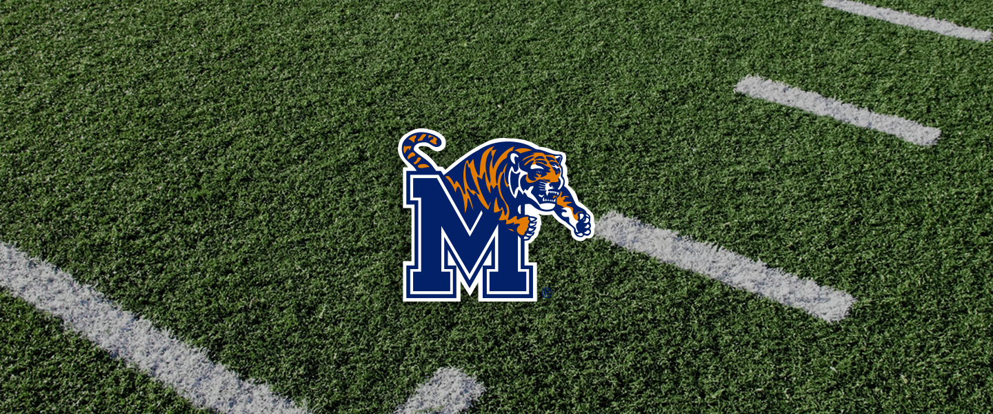 Memphis logo on football field