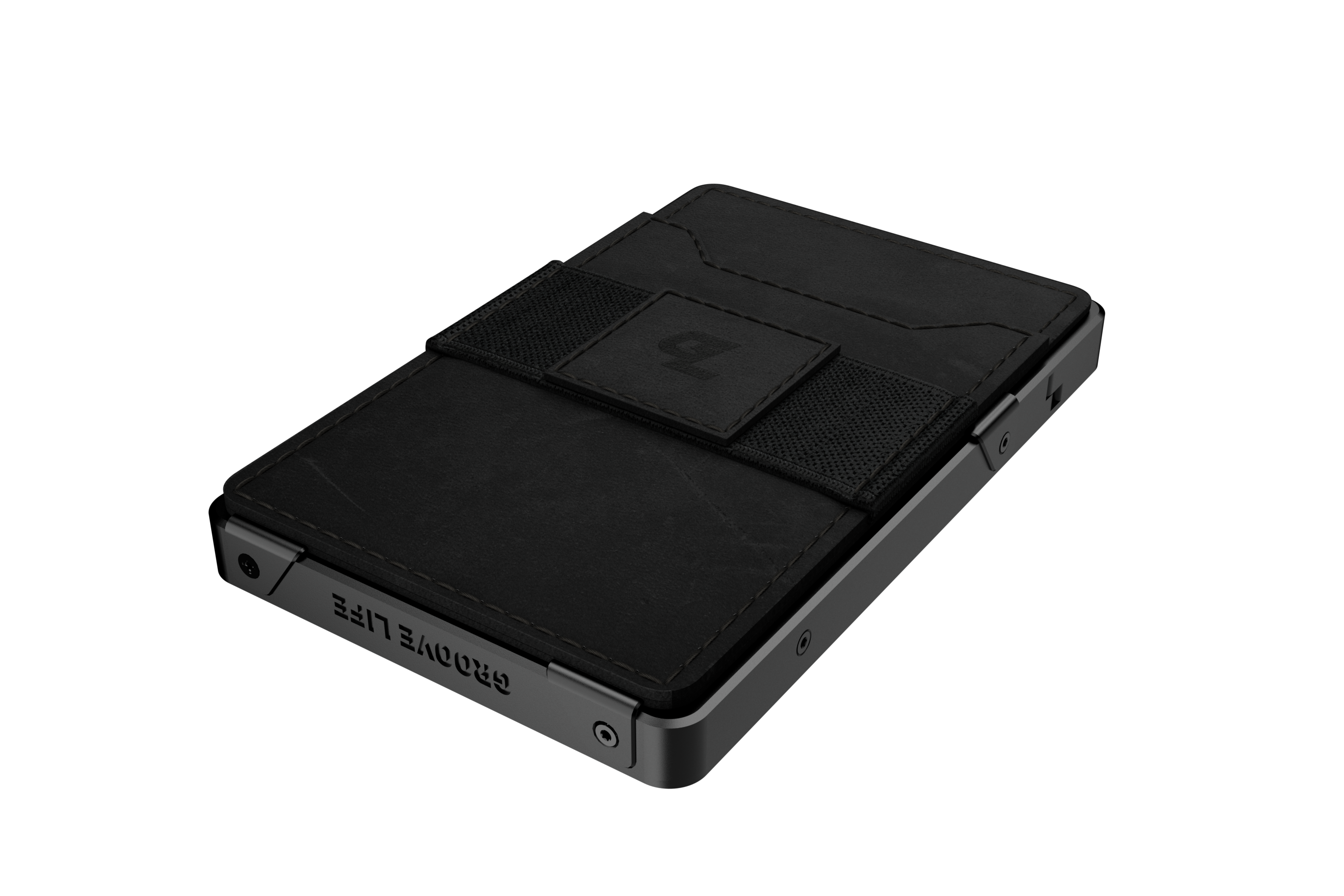 Groove Wallet - Midnight Black With Black Leather Sleeve View 3