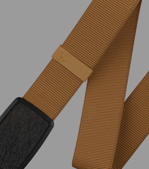 image of a Groove Life Low Profile belt in Buck and Midnight color