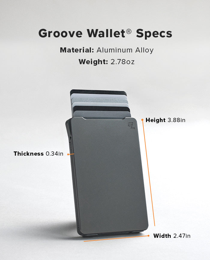 Groove Wallet Dimensions