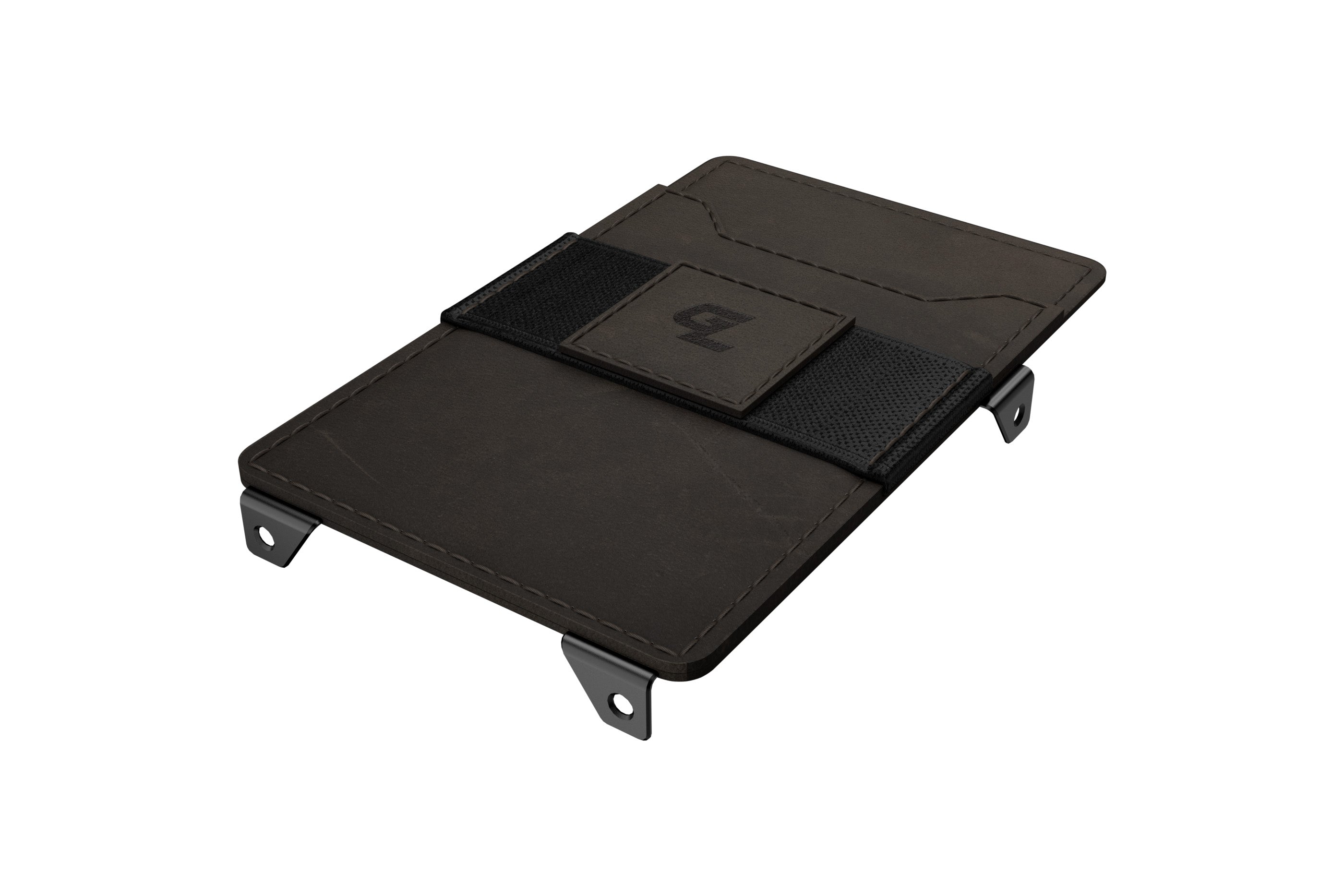 BRN Leather Wallet Attachment BLK Hardware