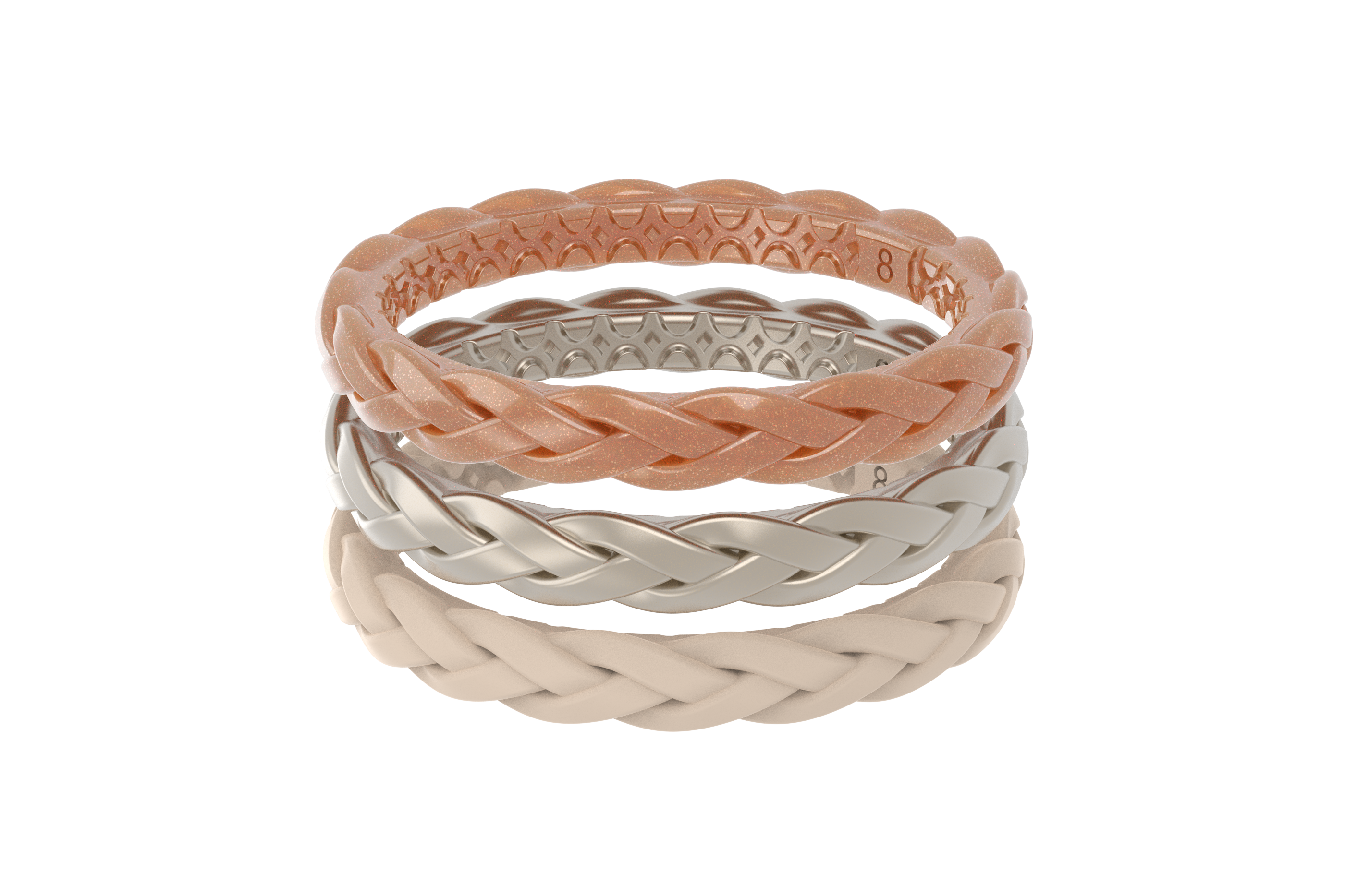 Mirage - Stackable Ring front view